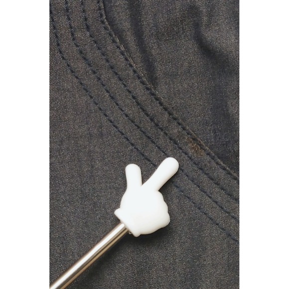 Billy Blues Dress Pants Womens 8 Wide Leg Charcoal Gray Stretch Career Workwear - Picture 5 of 16